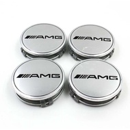 4PCS 75mm Hub Cap Car Rim Wheel Center AMG Badge Emblem Parts For Mercedes benz