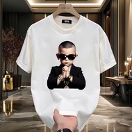 2026 Fashion 2026 Heavy Pure Cotton Summer New Style Plus Size Short-Sleeved T-Shirt Urban Casual Ro