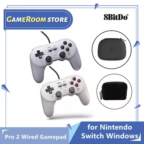 8BitDo Pro 2 Wired Gamepad USB Controller for Nintendo Switch Windows Steam Raspberry Pi NS Switch G