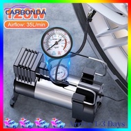 12V Electric Tire Inflator with Pressure Gauge Heavy Duty Deluxe Portable Metal Air Compressor Car T