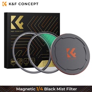 K&F CONCEPT Magnetic 1/4 black mist Lens Filter Set + Magnetic Adapter Ring + Lens Case