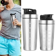 XS New Stainless Steel Protein Powder Shaker Bottle Leak Proof Gym Fitness Sport Shakes Cup