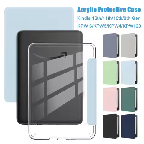 Acrylic Case for Kindle Paperwhite Colorsoft 2024 2022 2021 2 3 6 10th 11th 12th Generation 6 6.8 7 