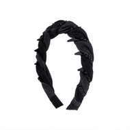 FFX FFX [Dark Blue Fantasy] Tooth Comb Denim Headband Women's High-Top Hair Accessories High-End Hea