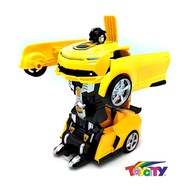 BATTERY OPERATED RADIO CONTROL 2.4GH 1:14 SCALE TRANSFORMS ROBOT CAR ( INCLUDED RECHARGEABLE BATTERY