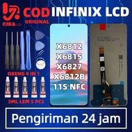 100% ORIGINAL LCD INFINIX HOT 11S NFC X6812B X6812 X6815 X6827 FULLSET TOUCHSCREEN FREE INSTALLATION