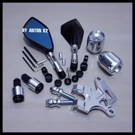 4 ITEM PACKAGE/TOMOK CNC MIRROR VARIATIONS OF MIO J/MIO M3/MIO GT/MIO SOUL GT/MIO Z 125/MIO SPORTY/M