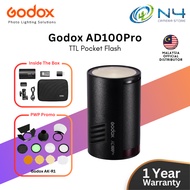 Godox AD100Pro 100Ws TTL 2.4G HSS 1/8000s Pocket Flash Light 2600mAh Lithium Battery