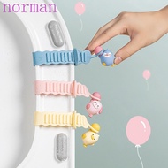 NORMAN Toilet Lid Lifter, Anti-dirty Self-Adhesive Toilet Lid Opener, Creative Avoid Touching Animal Shape Non-slip Toilet Seat Handle Water Closet