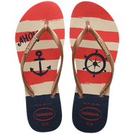 HAVAIANAS รองเท้าแตะ Slim Nautical Flip Flops CREAM 41371258430F_H3CMXX