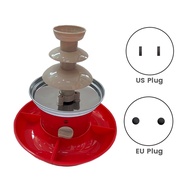 Chocolate Fountain Mini Fondue Set with Serving Tray Included,Electric 3-Tier Machine with Hot Melti