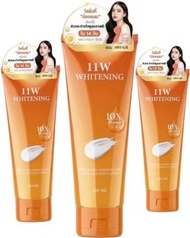 (แพ็คเกจใหม่) 11W​ Whitening body lotion โลชั่นน้ำตบผิวขาว บอดี้โลชั่นผิวขาว 200 ml.