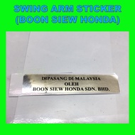 EX5 SWING ARM STICKER EX5 REAR FORK STICKER EX5 REAR FORK LOGO EX5 FORK EMBLEM CODE 30076 BOSSKU