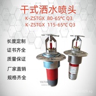Dry Sprinkler Nozzle Special Spray Nozzle Dry Type T-ZSTGX-15-68 K-ZSTGX-20-68Cold Storage  0CJU