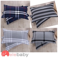elebaby Old coarse cloth Cotton flax Pillowcase Zip Sarung Bantal 48 x74 cm