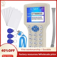 RFID Reader Writer Duplicator 10 Frequency NFC Smart Card Programmer 125KHz 13.56MHz Encrypted Decoder Writable Key