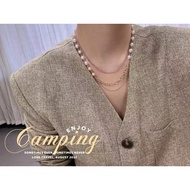 baby巴洛克设计款项链，天然珍珠，时尚珍珠项链，注金高保色项链