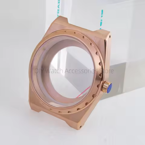 NH35 Case Stainless Steel Sapphire Glass VC222 Watch Case for NH35 NH36 NH38 Movement Rose Gold Silv