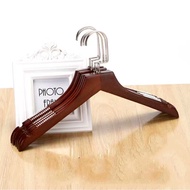 High quality wooden women's clothes hanger, size 38cm, brown anti-termite glossy paint - cheap price