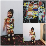 ⭐Kids Pyjamas Didi And Friends Nak Tidur Pajamas Didi And Friends Baju Malam Baju Tidur Budak Cotton