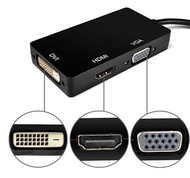 3 in 1 Mini Display Port DP to DVI VGA HDMI TV AV HDTV Adapter Cable for Mac Book iMac Mac Book Air Mac Book Pro Accessories
