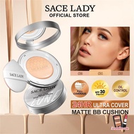 SACE LADY Natural Matte Finish BB Cushion 24H Long Lasting Waterproof Foundation Full Coverage SPF 3