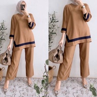 New Amira Set | Oneset Daily | Setelan Knit Murah | Setcel Wanita | Stelan Wanita Kekinian