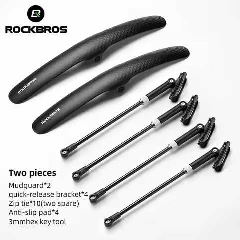 ROCKBROS Road Cycling Fender Front/Rear Tire Bike Fender Easy Installation Aluminum Alloy Support Ro