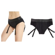 Strap On Harness Pants Strapless Underwear for Men Women Couples Briefs, Black,lace briefs