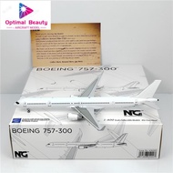 NG Models 45000 1: 400 White Machine B757-300 Metal Airplane Model
