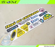 stiker sticker visor kaca helm helmet bogo