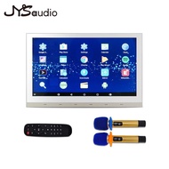 TRUJHSDRTUJRSH Karaoke Wall Amplifier Bluetooth Wifi 10Inch Home Theater Sound System Touch Screen Powerful Android Digital Amp With Microphone