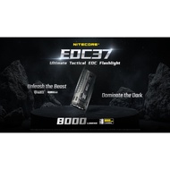 NITECORE EDC37 8000 lumens supports USB-C direct charging EDC flashlight
