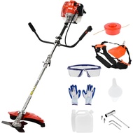 52CC Weed Wacker Gas Powered 2-Cycle Gas Weed Eater 2 In 1 Brush Cutter Straight Shaft String Trimme