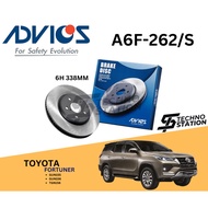 AISIN ADVICS Heavy Duty A6F-262/S Brake Disc Rotor Set Toyota Fortuner GUN155 GUN156 TGN156 (FRONT)