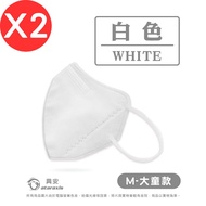 【興安】 兒童3D立體醫療口罩/ 白色 大童 50入/2盒