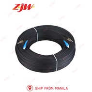 ZJW 2 Core 100m/200m/300m FTTH Fiber Optic Drop Cable w/ SC UPC &amp; FC UPC Connectore Outdoor Fiber Cable