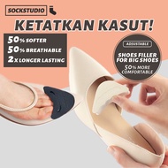 Pelapik Kasut Longgar Insole Shoe Pad Shoes Pad Toe Protector Shoe Filler Shoes Filler For Big Shoes