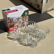 4 PCS BBC ICE CREAM GLASS, foot glass, gelato ice cream glass, cute beautiful glass