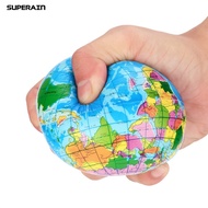 Squishy Squeeze World Map Globe Palm Ball Slow Rising Stress Reliever Kids Toys