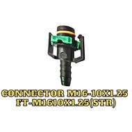 CONNECTOR M16-10X1.25 (STR) - FT-M16-10X1.25(STR)