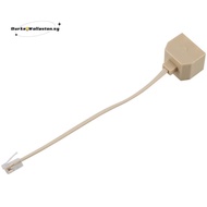 Telephone RJ11 Male Line to Double RJ11 Female Jack Filter Splitter Adapter