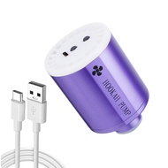 [NINEM] Elektrische Shisha Pumpe mit 1300 mAh Akku Led Licht Mini Tragbare Holzkohle Kohle Starter H