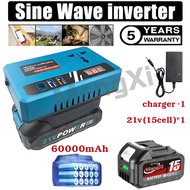 เครื่องแปลงไฟ อินเวอร์เตอร์ไร้สาย DC 18V to 220V ไร้สาย power inverter แปลงไฟ หม้อแปลงไฟ Portable Po