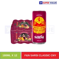 F&N Sarsi Classic 240ml x12 CNY Carton – Limited Edition Chinese New Year Soft Drink Soda Halal Carb