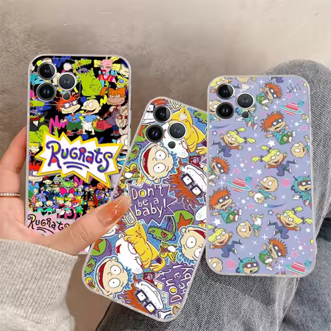 Cartoon Funny R-Rugrats Phone Case Silicone Soft For Iphone 16 15 14 13 12 11 Pro Mini XS MAX Plus X