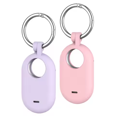 2PCS For Samsung Galaxy SmartTag 2 Locator Tracker Case Keychain Anti-Scratch Protective Skin Cover 
