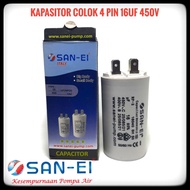 SAN-EI 4pin 16uf 450V plug-in water pump capacitor