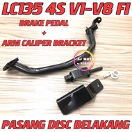 YAMAHA LC LC135 4S V1-V7 PASANG BRAKE DISC BELAKANG BRAKE PEDAL / BRACKET SWING ARM CALIPER MASTER P
