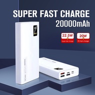 HXR Remax PowerBank Fast Charging 10000mah/20000mah/30000mah 22.5W PD QC Quick Charging Battery Port